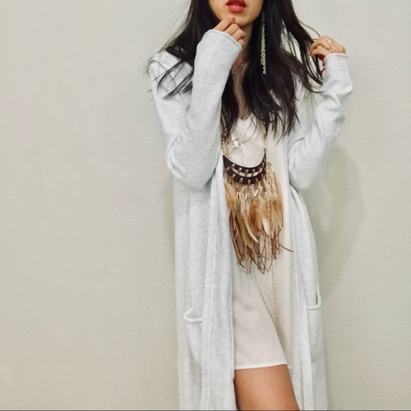 Brand new long fleece hoodie cardigan - Picture 4 of 7